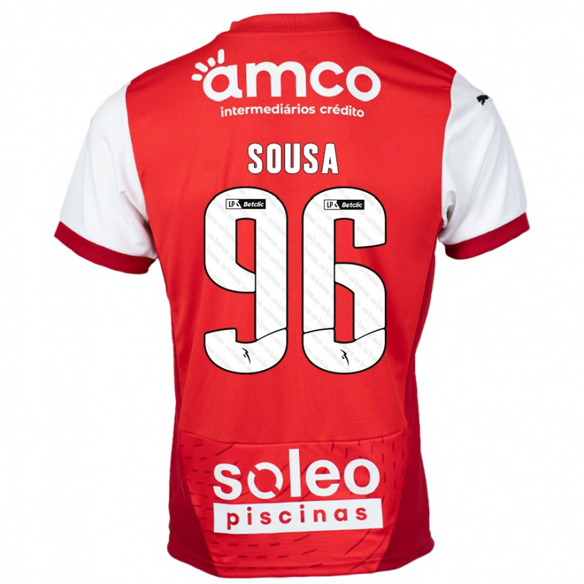 Danxen Men Afonso Sousa #96 Red White Home Jersey 2024/25 T-Shirt