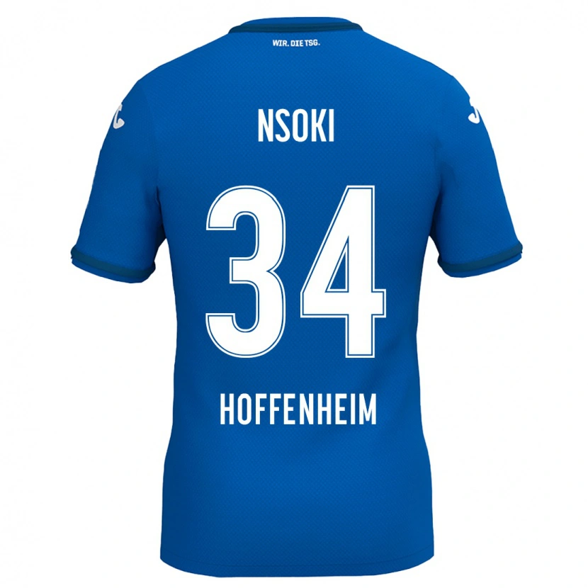 Danxen Men Stanley Nsoki #34 Royal Blue Home Jersey 2024/25 T-Shirt