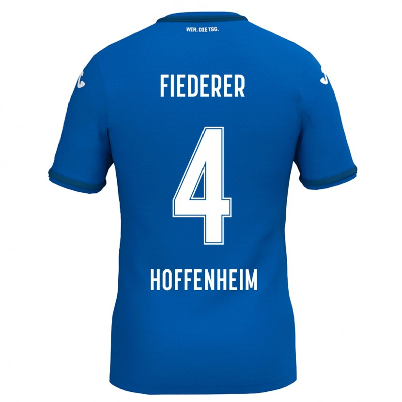 Danxen Men Tom Fiederer #4 Royal Blue Home Jersey 2024/25 T-Shirt