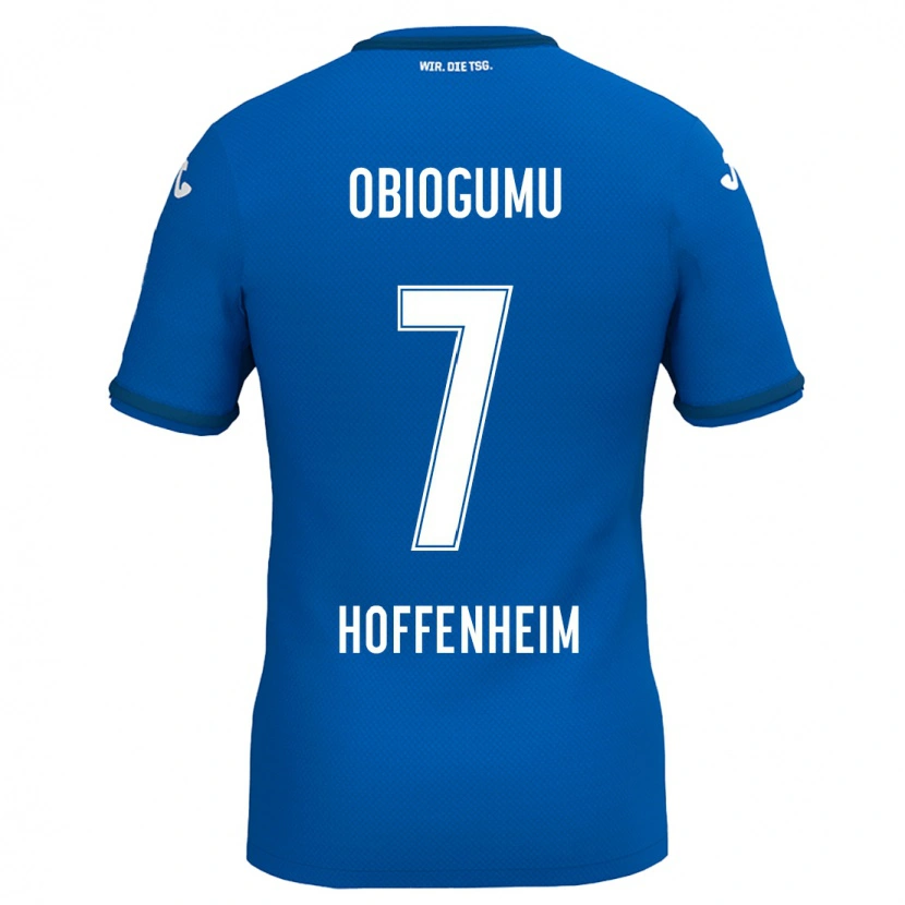 Danxen Men Uche Obiogumu #7 Royal Blue Home Jersey 2024/25 T-Shirt