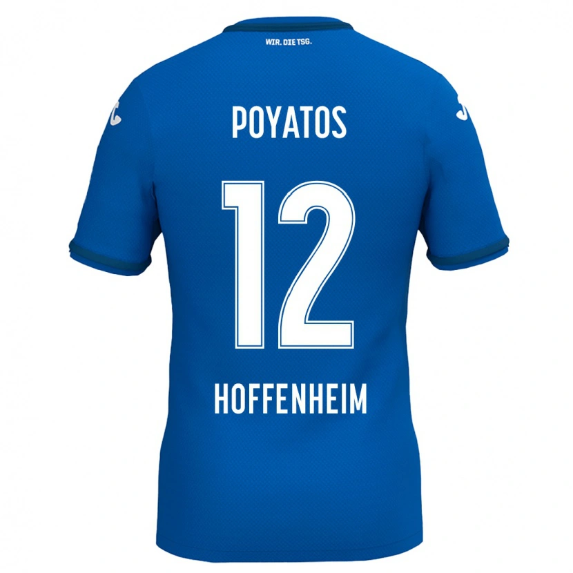 Danxen Men Miguel Poyatos #12 Royal Blue Home Jersey 2024/25 T-Shirt