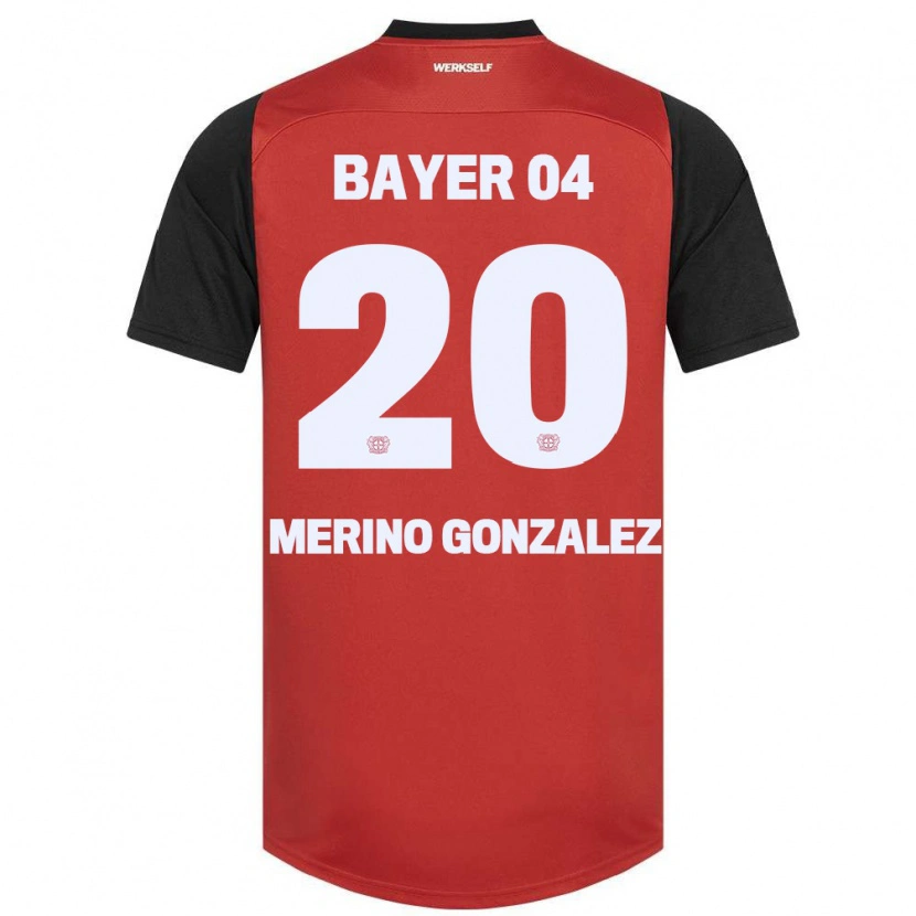 Danxen Men Estrella Merino Gonzalez #20 Red Black Home Jersey 2024/25 T-Shirt