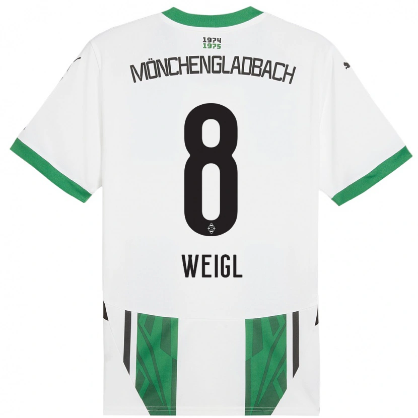 Danxen Men Julian Weigl #8 White Green Home Jersey 2024/25 T-Shirt