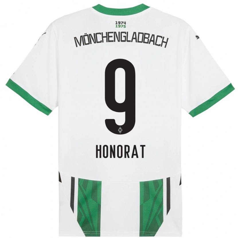 Danxen Men Franck Honorat #9 White Green Home Jersey 2024/25 T-Shirt