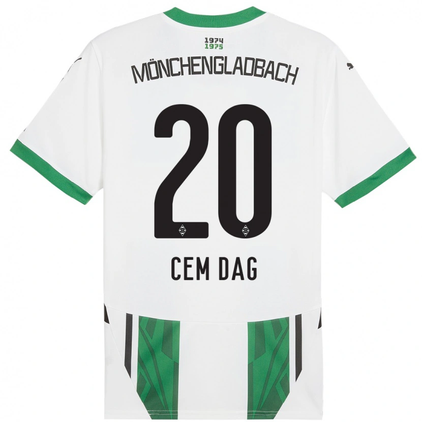 Danxen Men Cem Dag #20 White Green Home Jersey 2024/25 T-Shirt