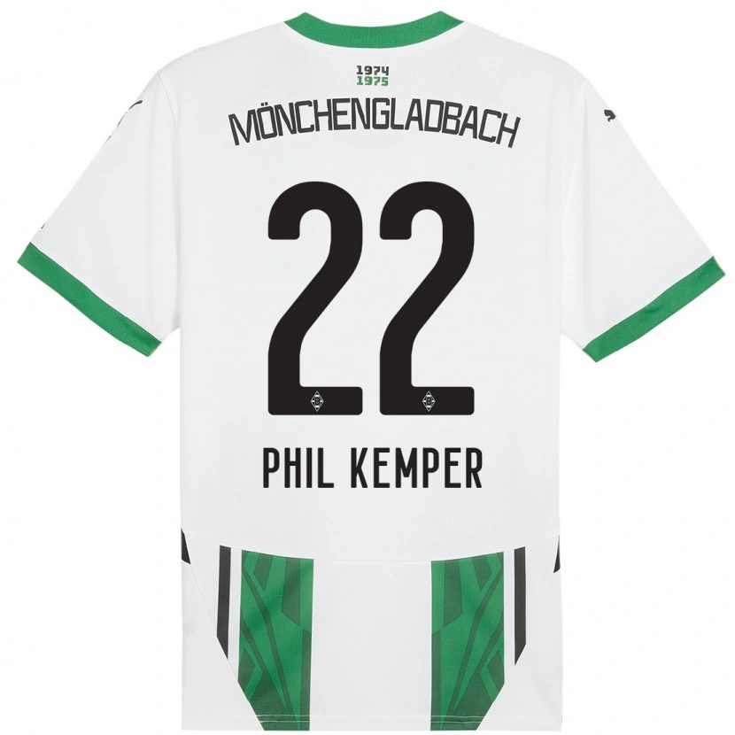 Danxen Men Phil Kemper #22 White Green Home Jersey 2024/25 T-Shirt