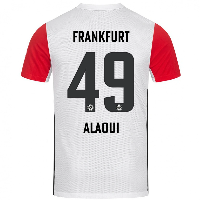 Danxen Men Anas Alaoui #49 White Red Home Jersey 2024/25 T-Shirt