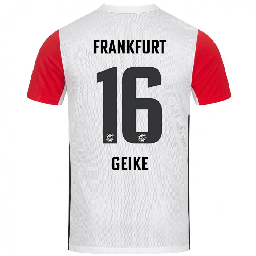 Danxen Men Jonah Geike #16 White Red Home Jersey 2024/25 T-Shirt