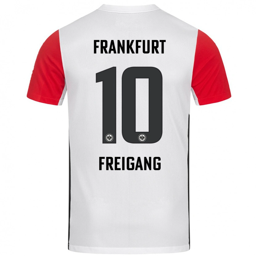 Danxen Men Laura Freigang #10 White Red Home Jersey 2024/25 T-Shirt