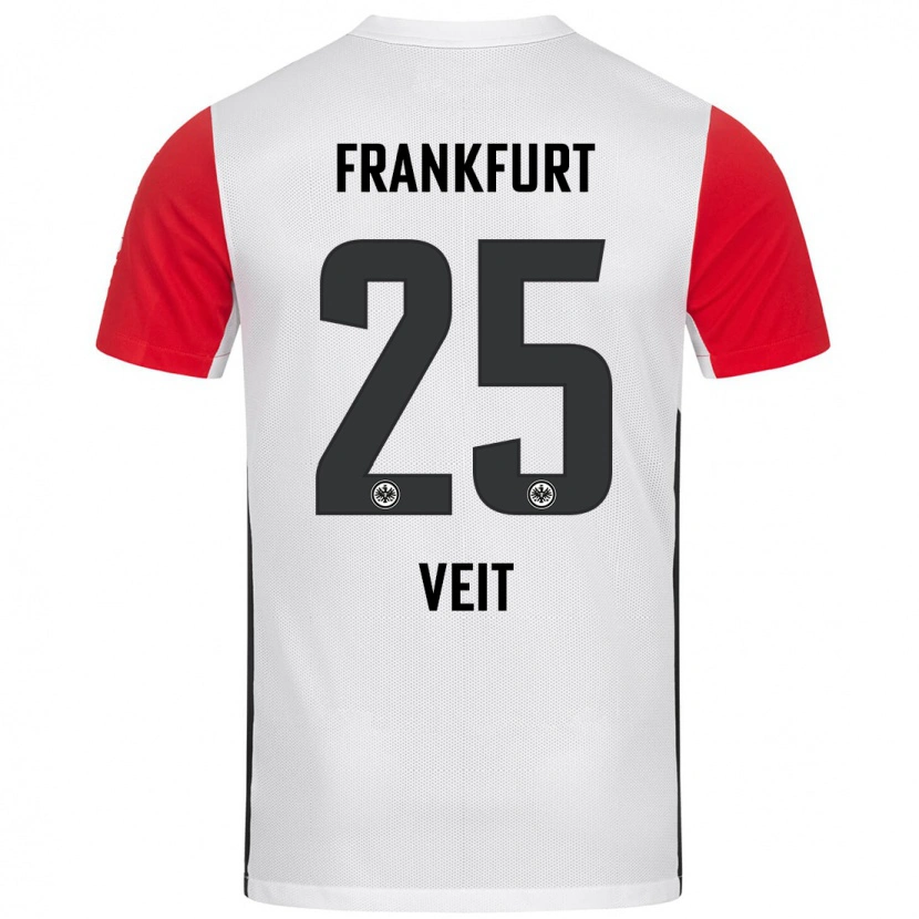 Danxen Men Jella Veit #25 White Red Home Jersey 2024/25 T-Shirt