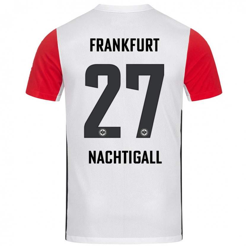 Danxen Men Sophie Nachtigall #27 White Red Home Jersey 2024/25 T-Shirt