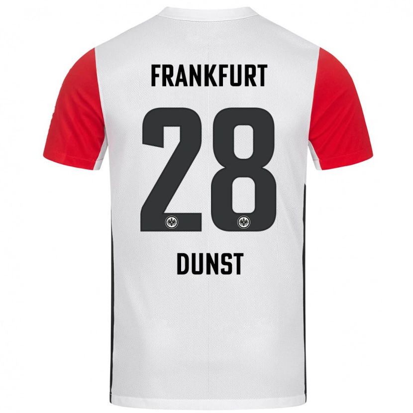 Danxen Men Barbara Dunst #28 White Red Home Jersey 2024/25 T-Shirt