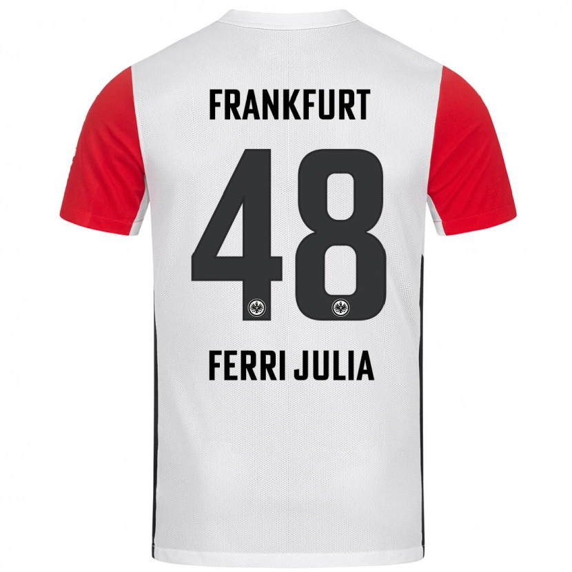 Danxen Men Nacho Ferri #48 White Red Home Jersey 2024/25 T-Shirt