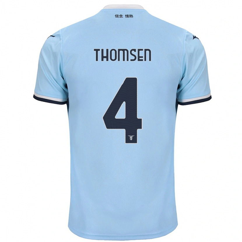 Danxen Men Maria Møller Thomsen #4 Blue Home Jersey 2024/25 T-Shirt