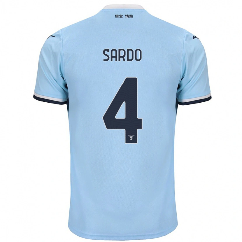 Danxen Men Jacopo Sardo #4 Blue Home Jersey 2024/25 T-Shirt