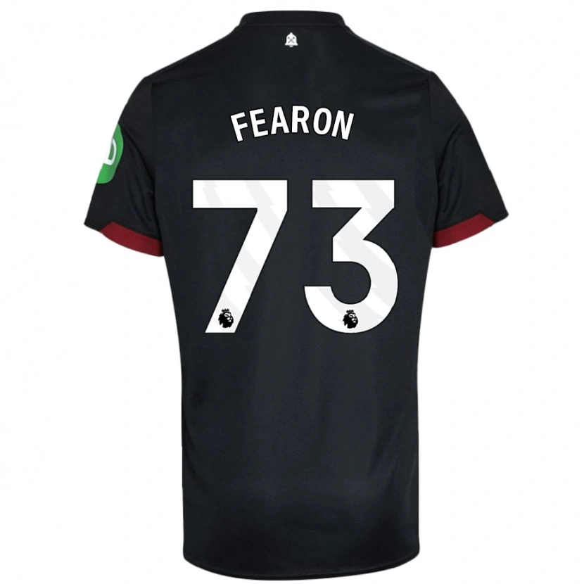 Danxen Men Preston Fearon #73 Black White Away Jersey 2024/25 T-Shirt