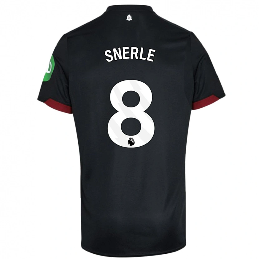 Danxen Men Emma Snerle #8 Black White Away Jersey 2024/25 T-Shirt