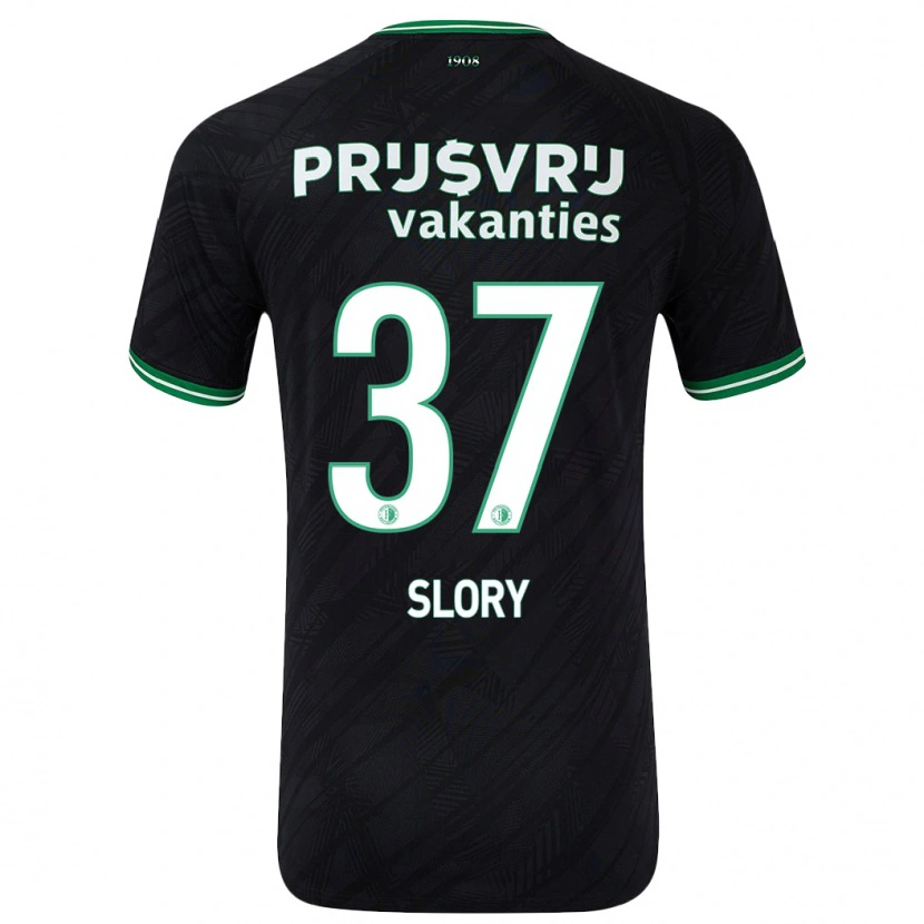 Danxen Men Jaden Slory #37 Black Green Away Jersey 2024/25 T-Shirt