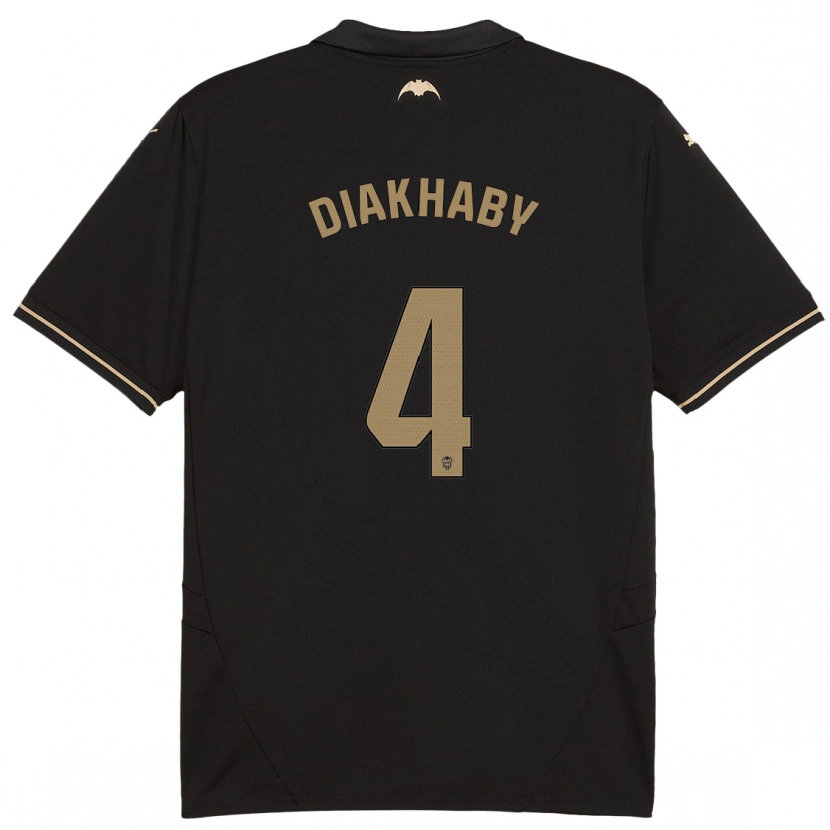 Danxen Men Mouctar Diakhaby #4 Black Away Jersey 2024/25 T-Shirt