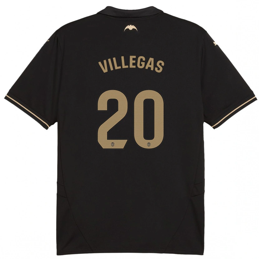 Danxen Men Noelia Villegas #20 Black Away Jersey 2024/25 T-Shirt