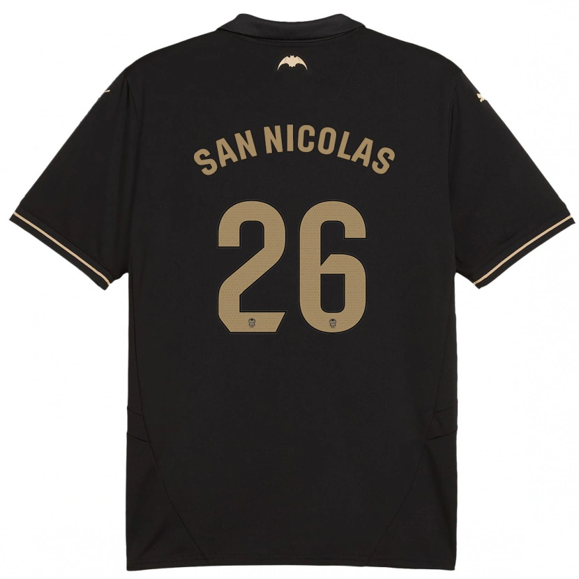 Danxen Men Olga San Nicolas #26 Black Away Jersey 2024/25 T-Shirt