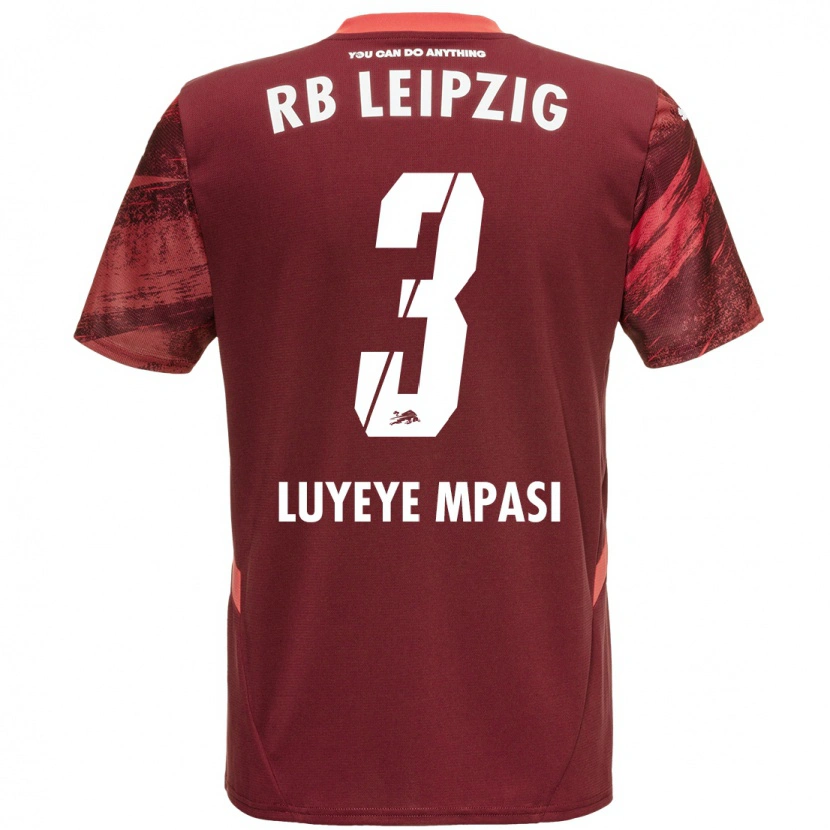 Danxen Men Seal Luyeye Mpasi #3 Burgundy Away Jersey 2024/25 T-Shirt