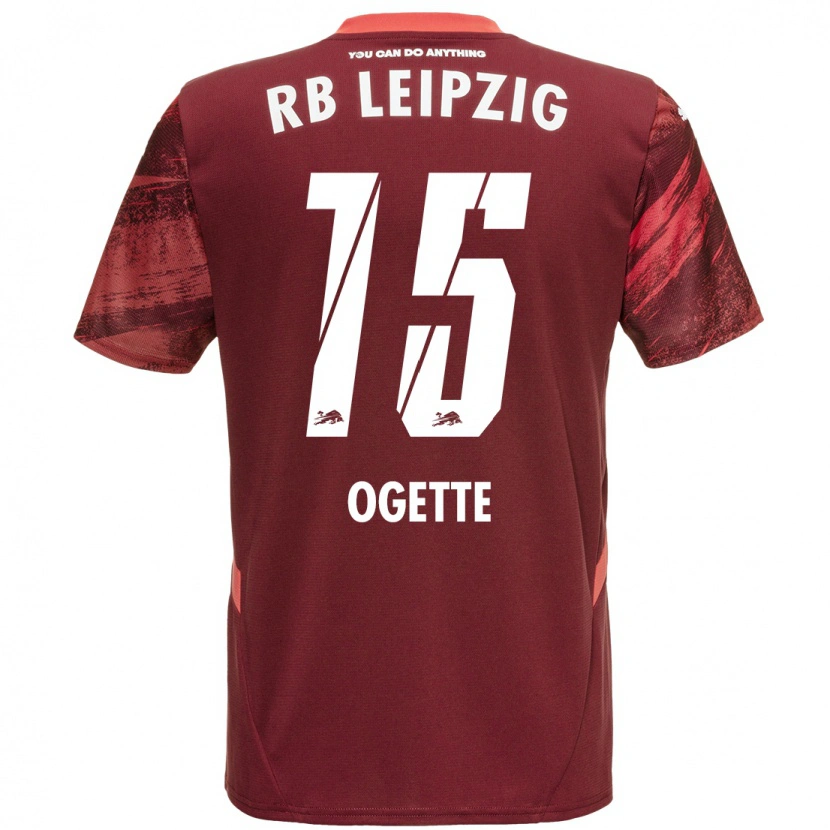 Danxen Men Israel Ogette #15 Burgundy Away Jersey 2024/25 T-Shirt