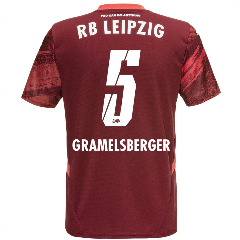 Danxen Men Lennert Gramelsberger #5 Burgundy Away Jersey 2024/25 T-Shirt