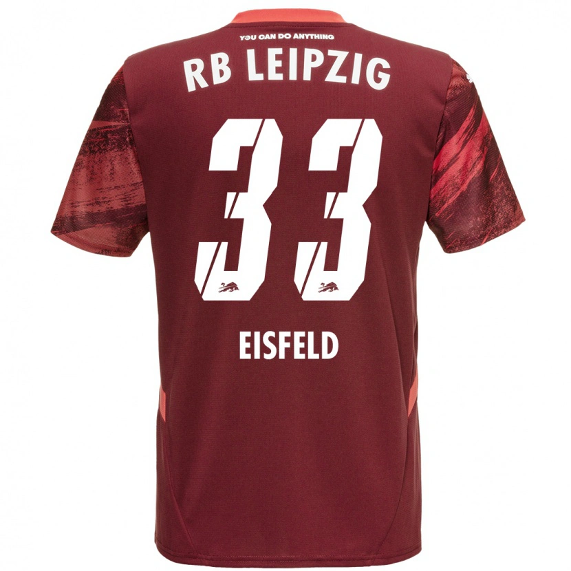 Danxen Men Tom Eisfeld #33 Burgundy Away Jersey 2024/25 T-Shirt