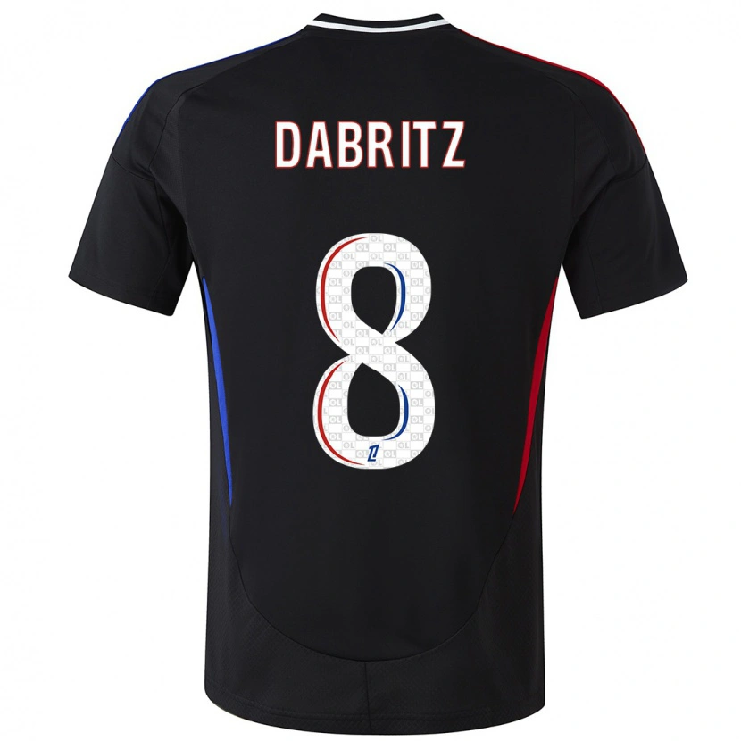 Danxen Men Sara Däbritz #8 Black Away Jersey 2024/25 T-Shirt