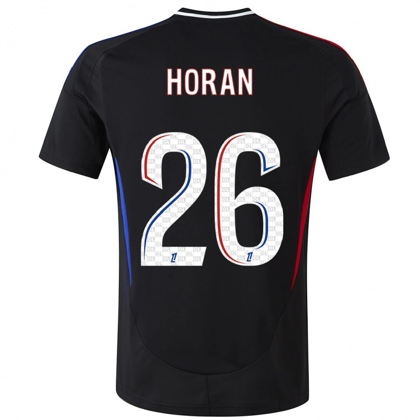 Danxen Men Lindsey Horan #26 Black Away Jersey 2024/25 T-Shirt