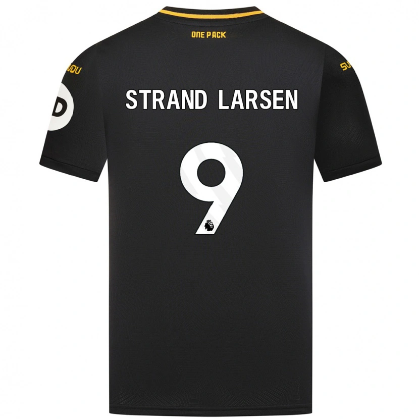 Danxen Men Jørgen Strand Larsen #9 Black Away Jersey 2024/25 T-Shirt