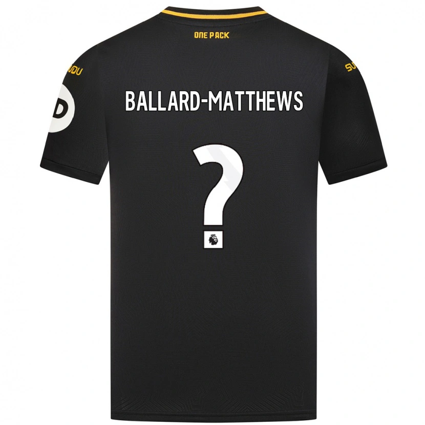 Danxen Men Emilio Ballard-Matthews #0 Black Away Jersey 2024/25 T-Shirt