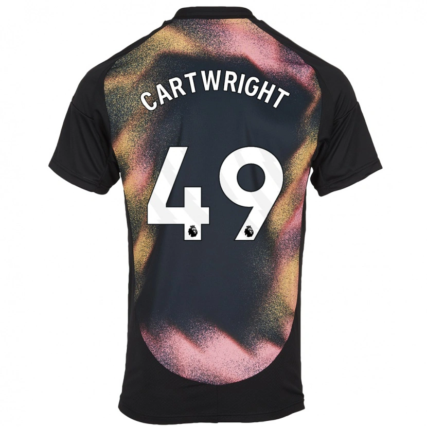 Danxen Men Henry Cartwright #49 Black White Away Jersey 2024/25 T-Shirt