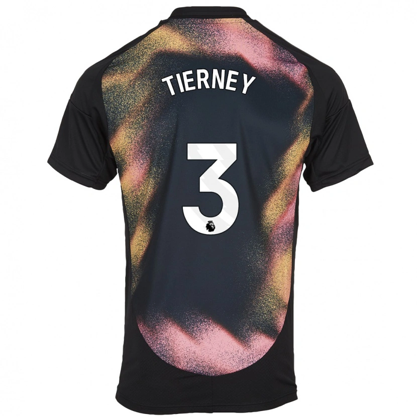 Danxen Men Sam Tierney #3 Black White Away Jersey 2024/25 T-Shirt