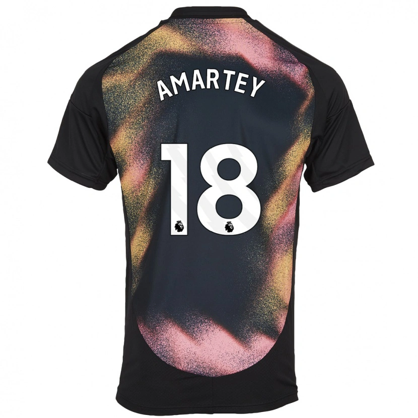 Danxen Men Daniel Amartey #18 Black White Away Jersey 2024/25 T-Shirt