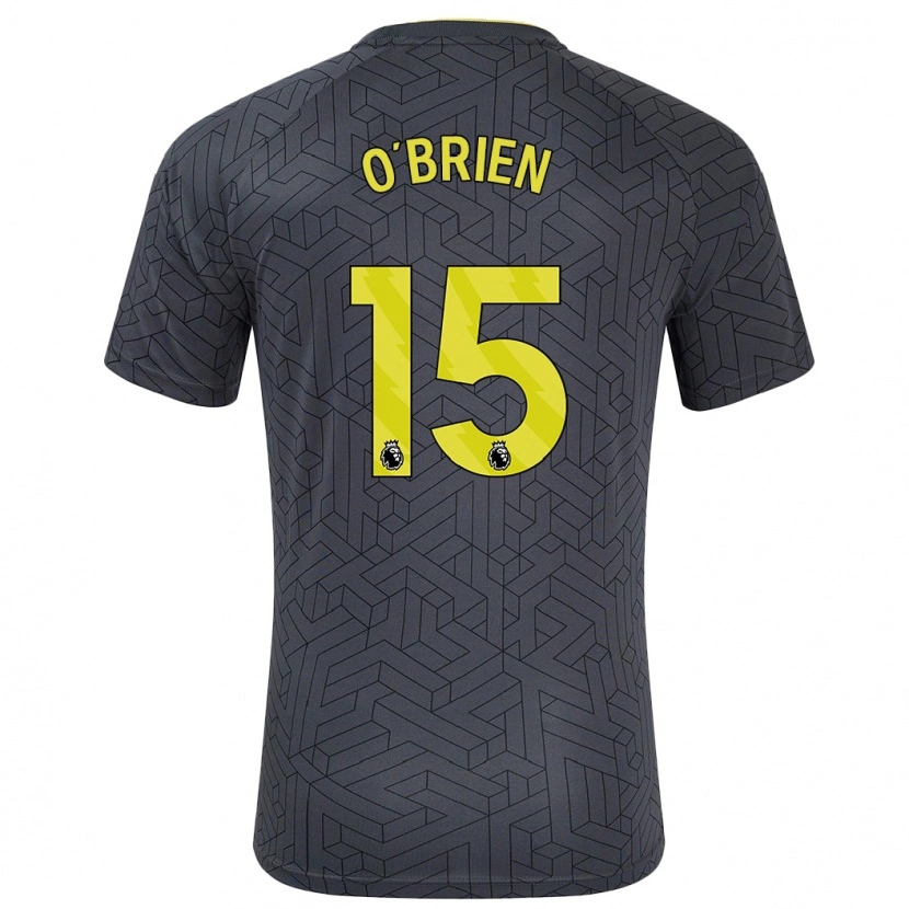 Danxen Men Jake O'brien #15 Black Yellow Away Jersey 2024/25 T-Shirt