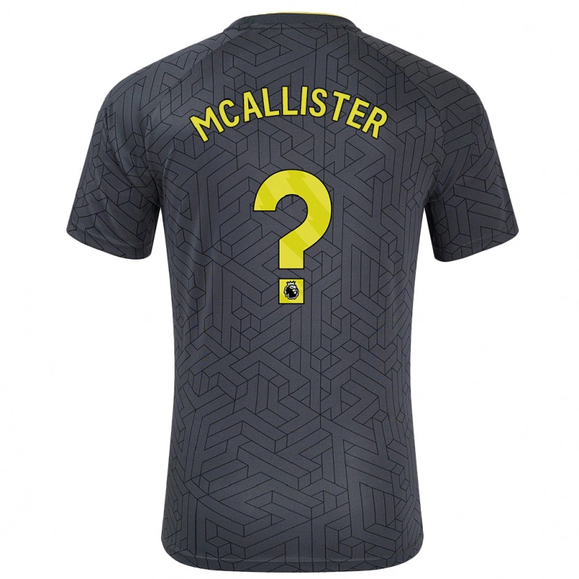 Danxen Men Sean Mcallister #0 Black Yellow Away Jersey 2024/25 T-Shirt