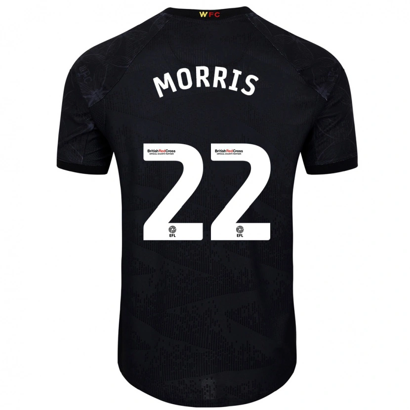 Danxen Men James Morris #22 Black White Away Jersey 2024/25 T-Shirt