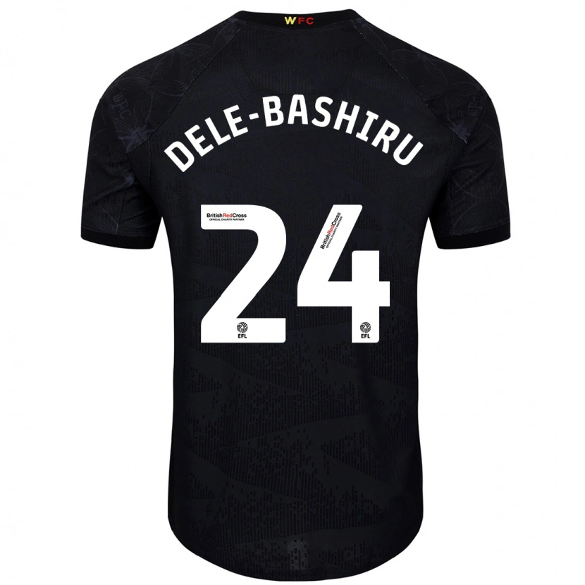 Danxen Men Tom Dele-Bashiru #24 Black White Away Jersey 2024/25 T-Shirt