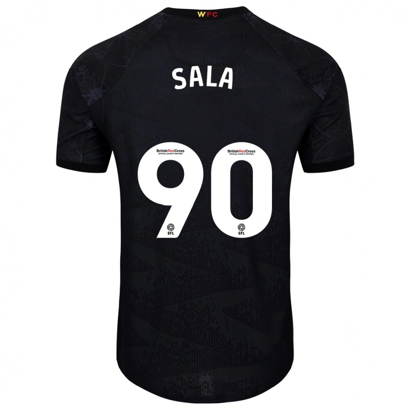 Danxen Men Joel Sala #90 Black White Away Jersey 2024/25 T-Shirt