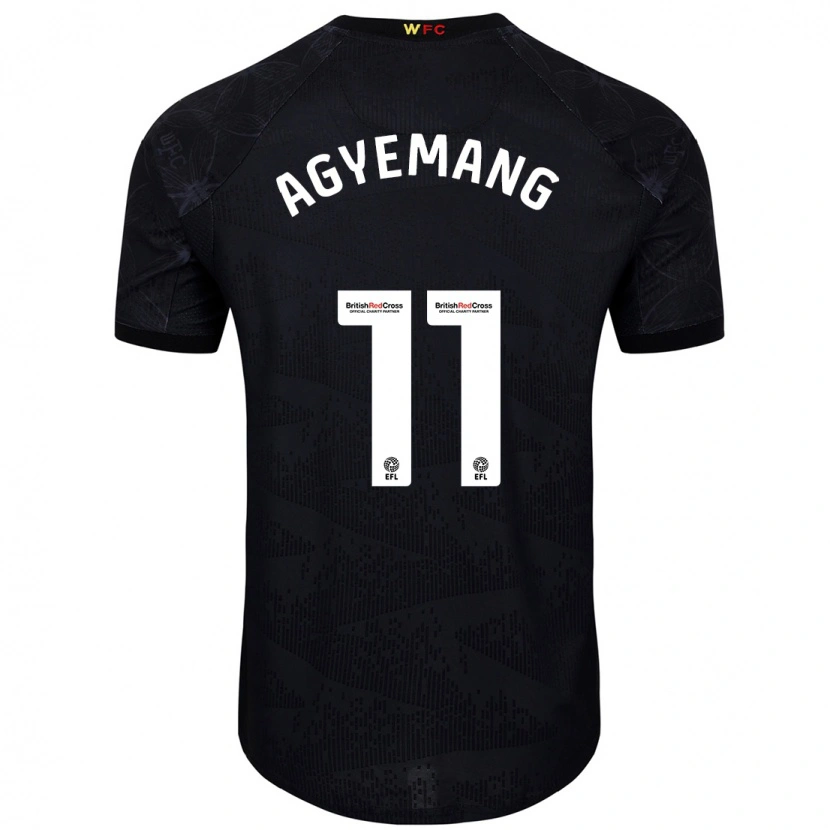 Danxen Men Michelle Agyemang #11 Black White Away Jersey 2024/25 T-Shirt