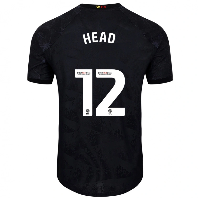 Danxen Men Ellie Head #12 Black White Away Jersey 2024/25 T-Shirt