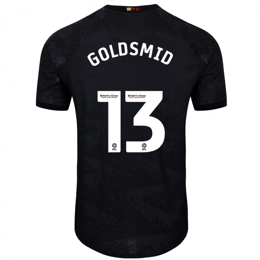 Danxen Men Jacqui Goldsmid #13 Black White Away Jersey 2024/25 T-Shirt