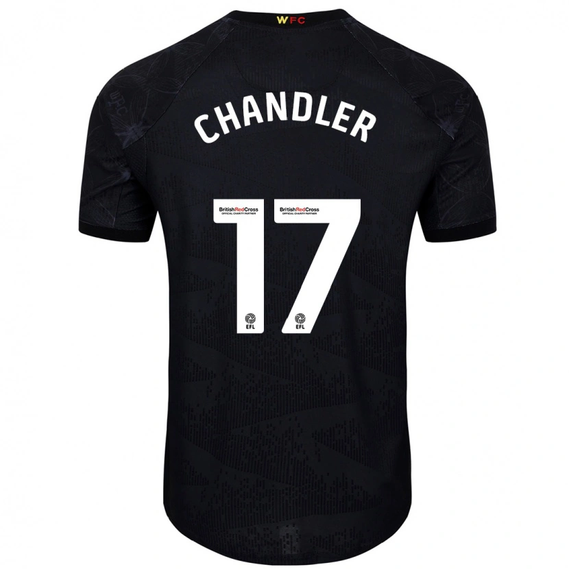 Danxen Men Megan Chandler #17 Black White Away Jersey 2024/25 T-Shirt