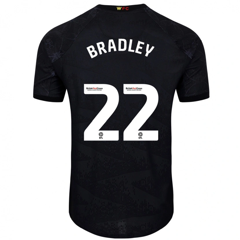 Danxen Men Jade Bradley #22 Black White Away Jersey 2024/25 T-Shirt