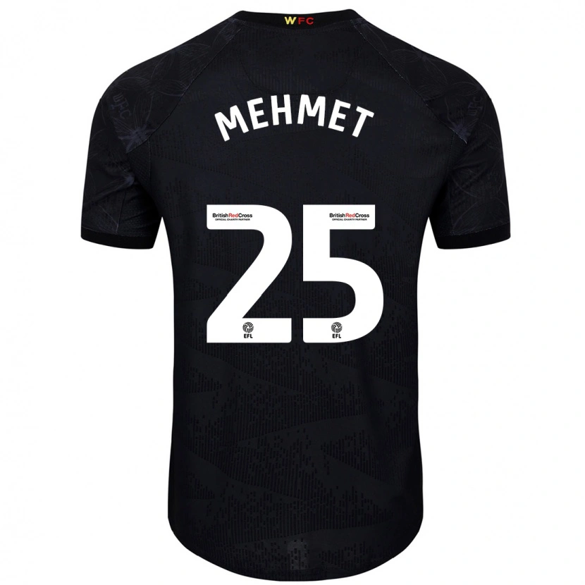 Danxen Men Melis Mehmet #25 Black White Away Jersey 2024/25 T-Shirt