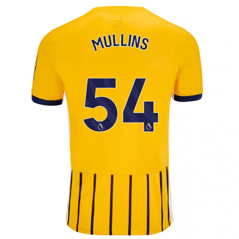 Danxen Men Jamie Mullins #54 Gold Blue Pinstripes Away Jersey 2024/25 T-Shirt