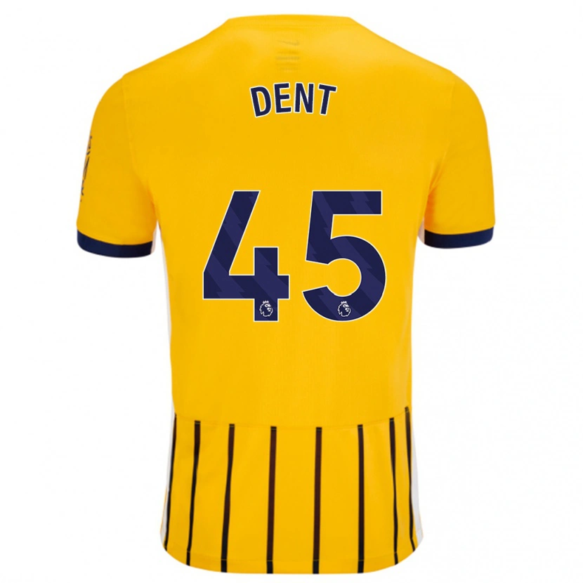 Danxen Men Lily Dent #45 Gold Blue Pinstripes Away Jersey 2024/25 T-Shirt