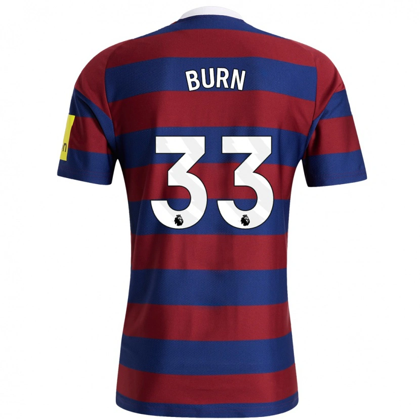 Danxen Men Dan Burn #33 Burgundy Navy Blue Away Jersey 2024/25 T-Shirt